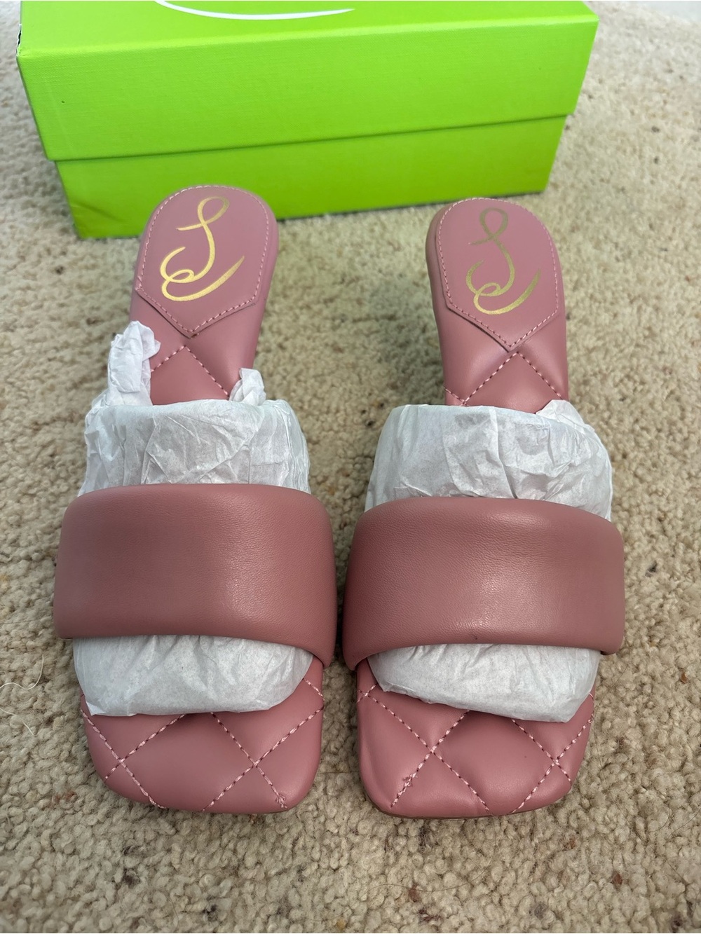 Never worn Sam Edelman Starla Quilted Kitten Heels - Picture 2 of 5